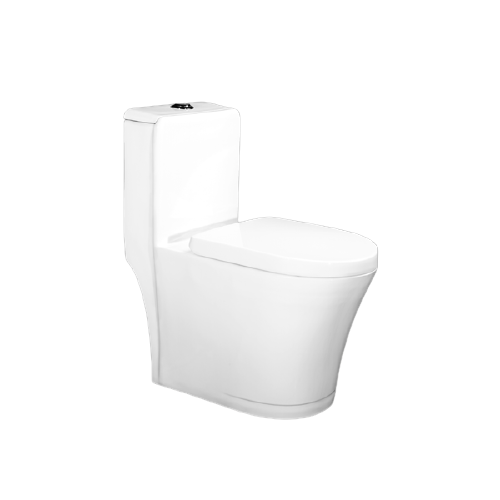 One piece toilet seat with soft close cover SO1016