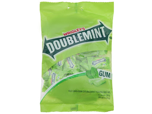 Wrigley's Doublemint chewing gum Mint  116g-2pcs/ small bag, 40 small bag / bag