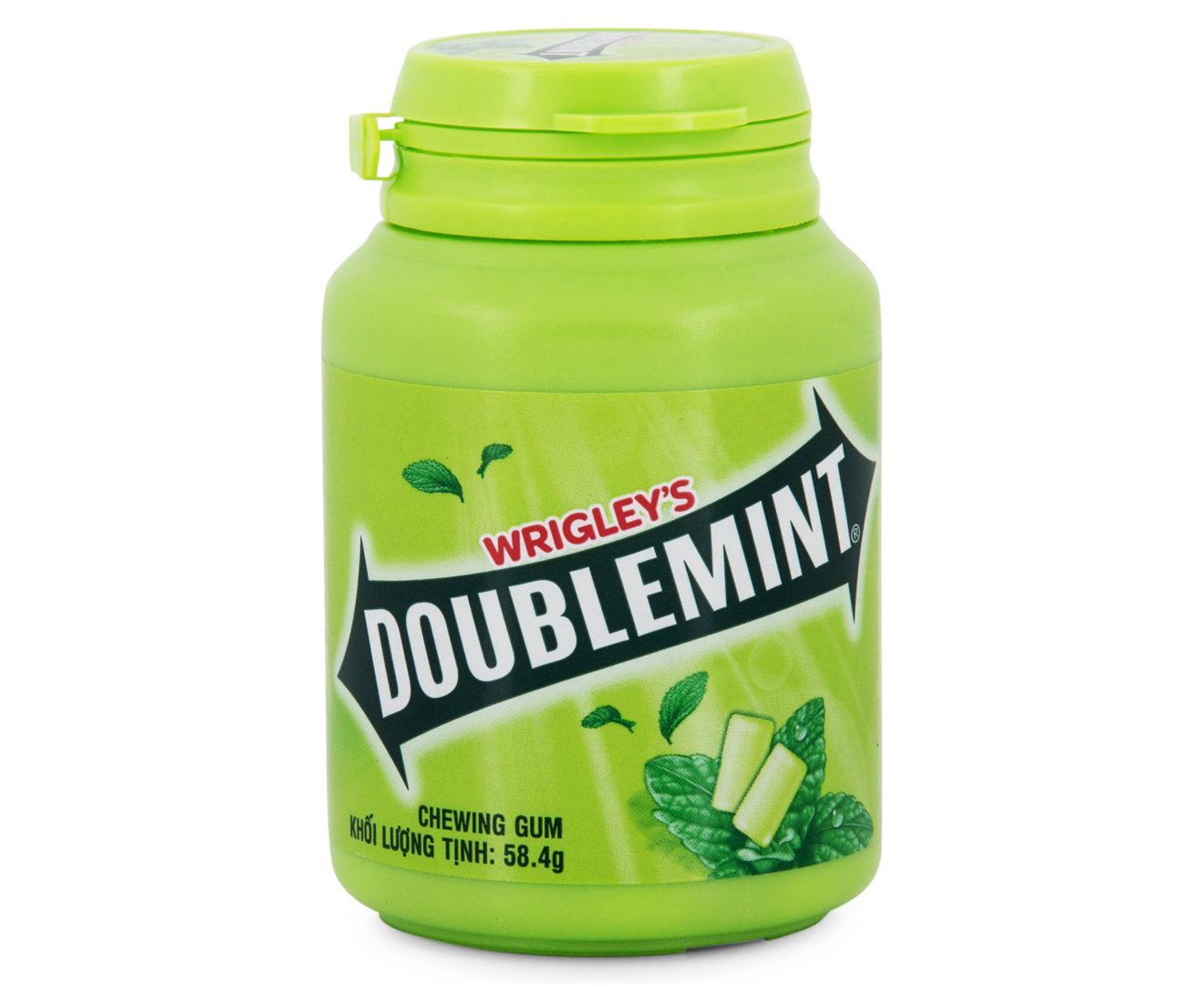 Wrigley's Doublemint chewing gum  Sweetmint  58.4g - 40 pellets/ jar