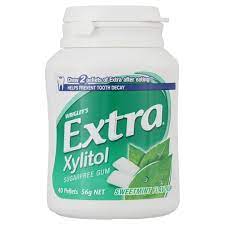 Wrigleys Extra Xylitol sugarfree gum Sweetmint  56g- 40pcs/jar
