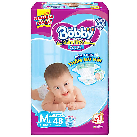 Bobby diapers  Fresh -  48 pieces / bag - M48  - Extra thin (6-10kg)