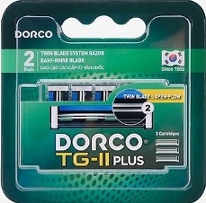 Dorco TG-II Plus with 3 Cartridges - 3 Pcs/Pack, 12 Pack/Inner, 4 Inner/Case
