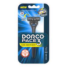 Dorco Pace 3 with 1 Cartridges - 6 Pack/Inner, 8 Inner/Case