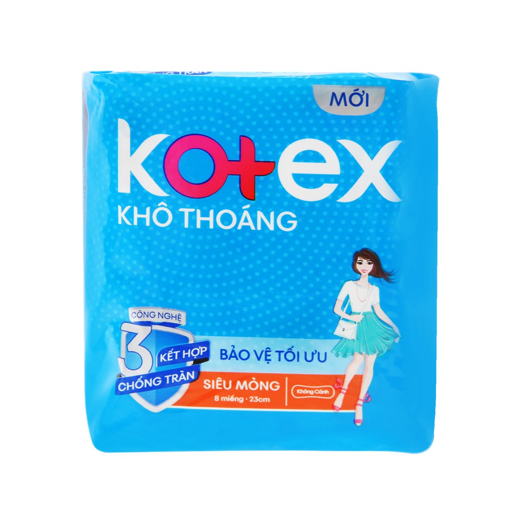 Kotex maxi dry super thin no wing 8pcs/ bag x 48bags